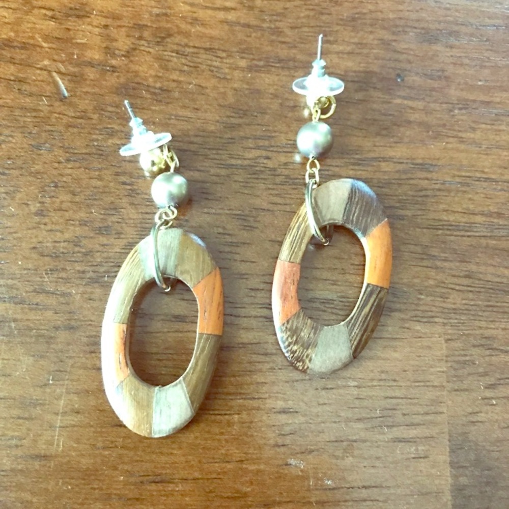 Wooden earrings